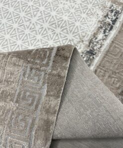 Alternative view of Vintage Geometric Premium Turkish Area Rug - Beige