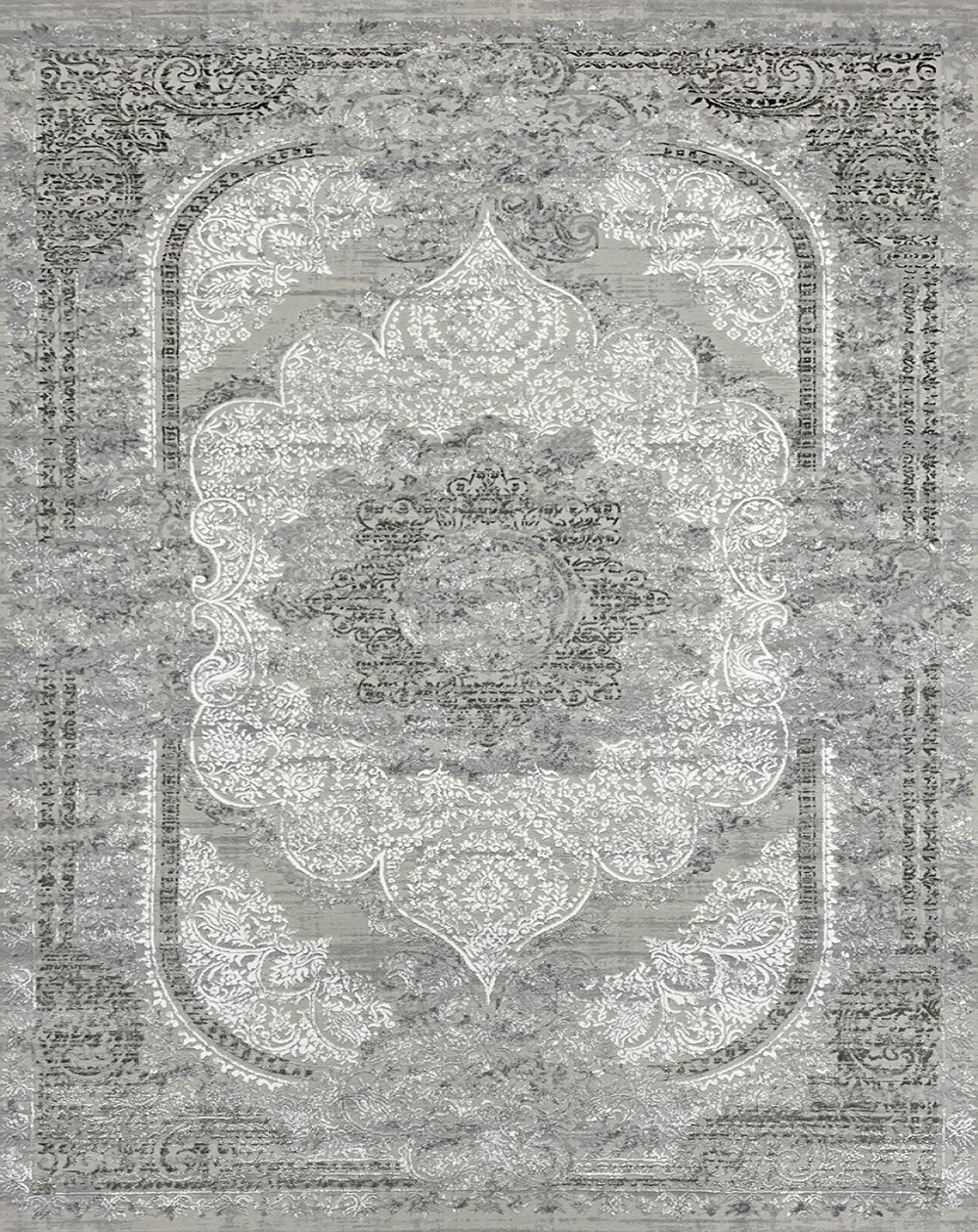 Traditional Premium Turkish Area Rug - Cream and Green