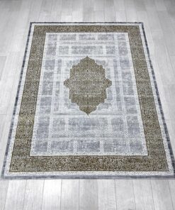 Alternative view of Diamond Premium Turkish Area Rug - Cream and Gold