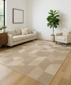 Alternative view of Cube Illusion Area Rug - 10x13 (ft)