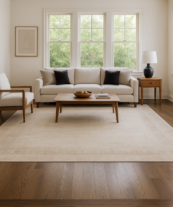 Alternative view of Minimalist Border Area Rug - 10x13 (ft)