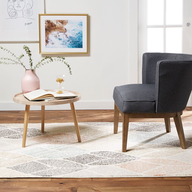 Home Dynamix New Weave Samira Geometric Area Rug, Ivory - 5.3 x7.2 - Image 2