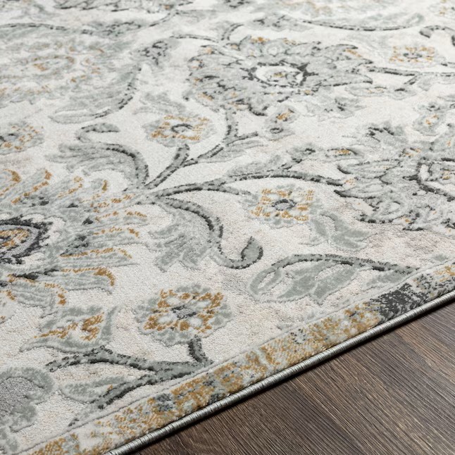 allen + roth Delft Gray Medallion Area Rug - 9x12 - Image 3