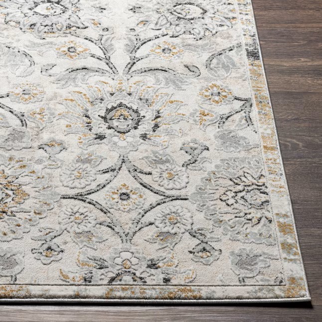 allen + roth Delft Gray Medallion Area Rug - 9x12 - Image 4