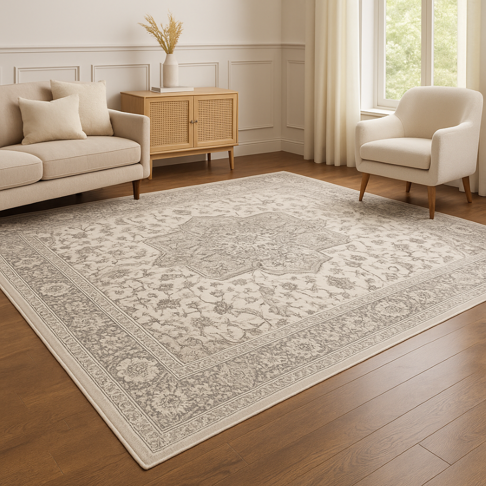 Serenity Medallion Area Rug - 9x12 ft - Image 3