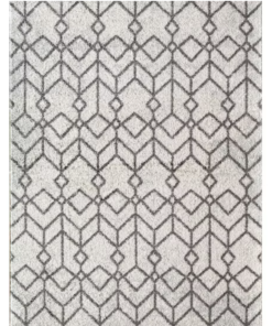 Knox Candle White Tribal Area rug - 5 x 7 (ft)