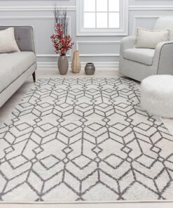 Alternative view of Knox Candle White Tribal Area rug -  5 x 7 (ft)