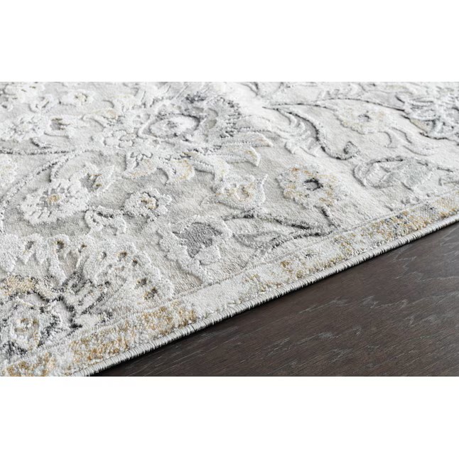 allen + roth Delft Gray Medallion Area Rug - 9x12 - Image 7