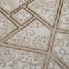 Ivory Lattice Round Rug - 3.2x3.2 (ft) - Image 2