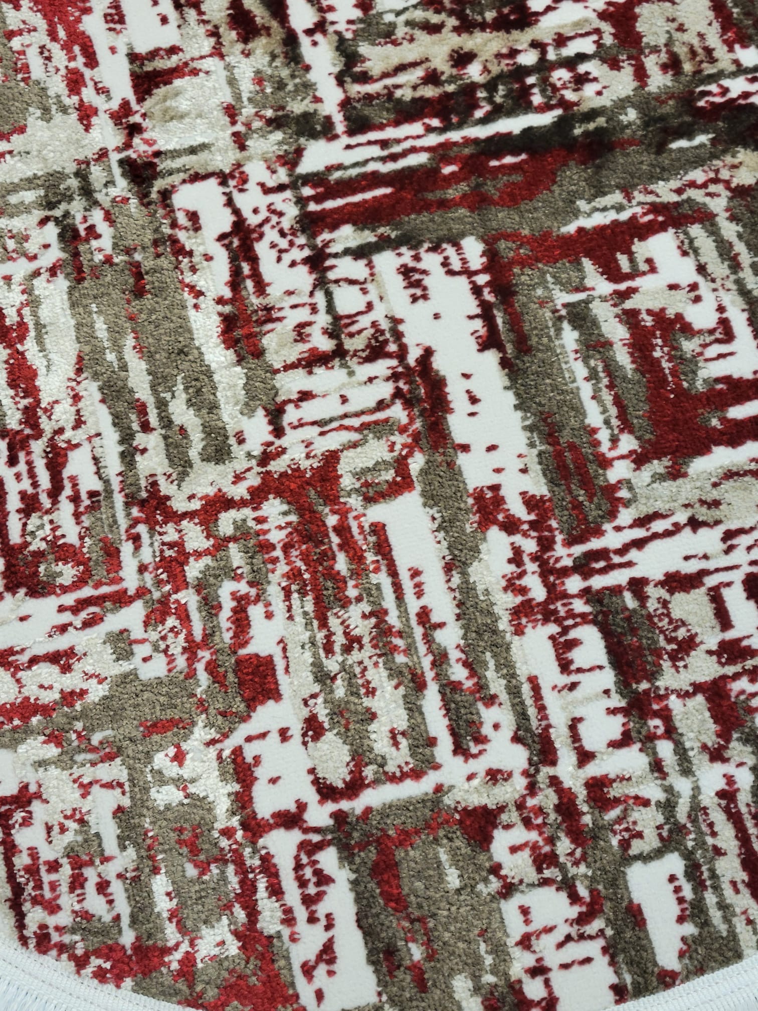 Urban Maze Round Rug - 3.2x3.2 (ft) - Image 2