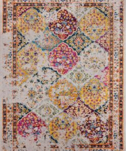 Vintage Collection Distressed | Bohemian | Multicolor Chic Area Rug - 5'3" x 7'3" (5 x 7) ft