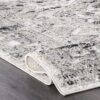 Madisson Vintage Faded Medallion Silver 6 ft. 7 in. x 9 ft. Indoor Area Rug - Image 3