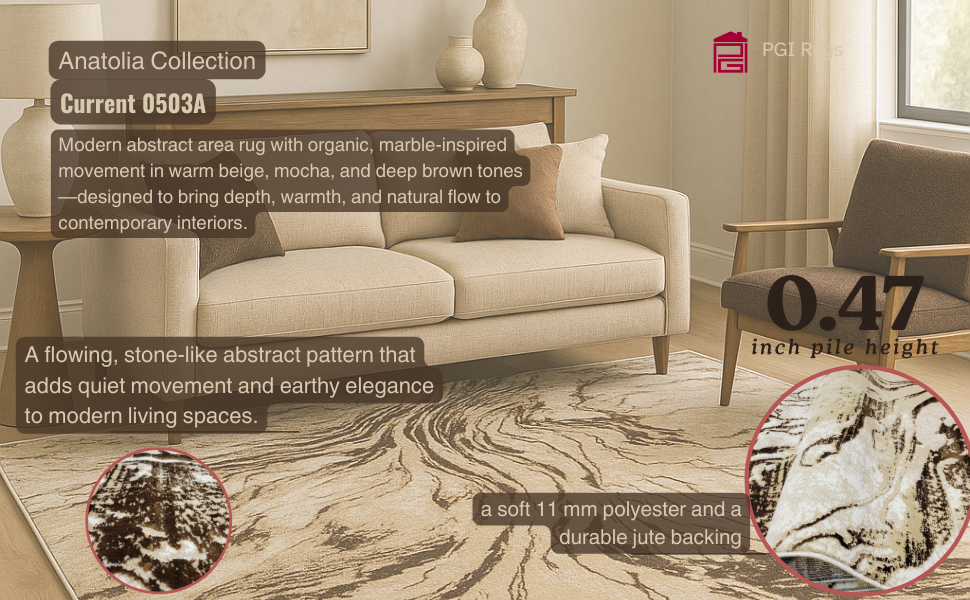 Current Mocha PGI Rug 10x10 ft - Image 4