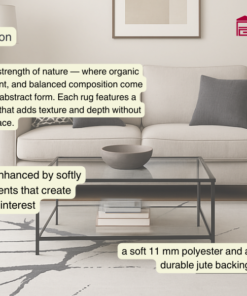 Alternative view of Rootline Gray PGI Rug 4x6 ft