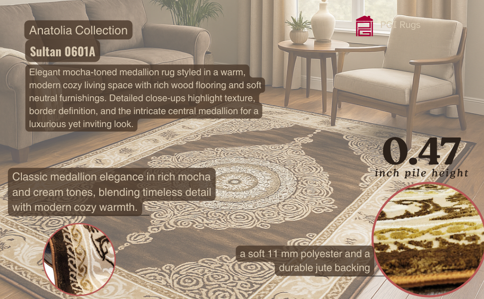 Sultan Mocha PGI Rug 10x13 ft - Image 15