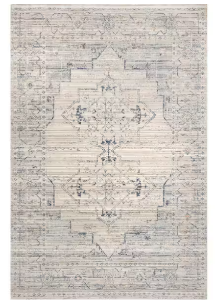 Lolita Faded 9x12 ft Machine Washable Indoor/Outdoor Area Rug