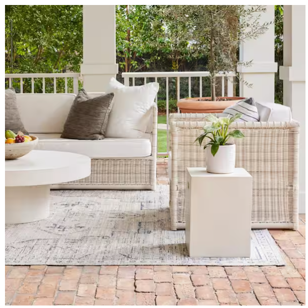Lolita Faded 9x12 ft Machine Washable Indoor/Outdoor Area Rug - Image 3