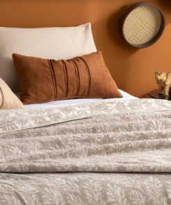 Alternative view of Foliage Cotton Double Blanket - 78 X 86.60 in