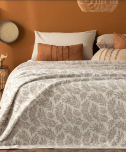 Foliage Cotton Double Blanket - 78 X 86.60 in