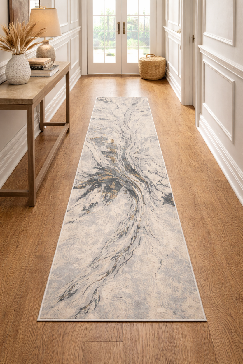 Current Gray PGI Runner Rug 2.6x13 ft - Image 5