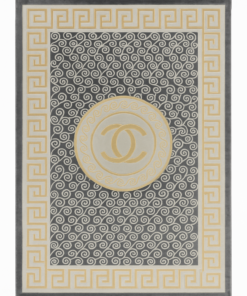Meander Navy Gray PGI Rug 10x13 ft