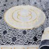 Meander Navy Gray PGI Rug 4x6 ft - Image 10