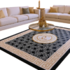 Meander Navy Gray PGI Rug 4x6 ft - Image 8