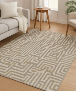 Alternative view of Arcadia Sandy Maze Area Rug - 4x6 (ft)