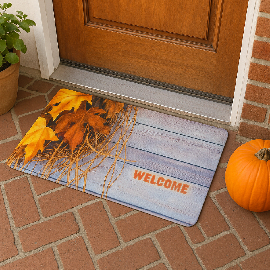 Autumn Welcome Entrance Mat - 17x27 in - Image 2