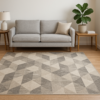 Monochrome Cube Area Rug - 10x13 (ft) - Image 3