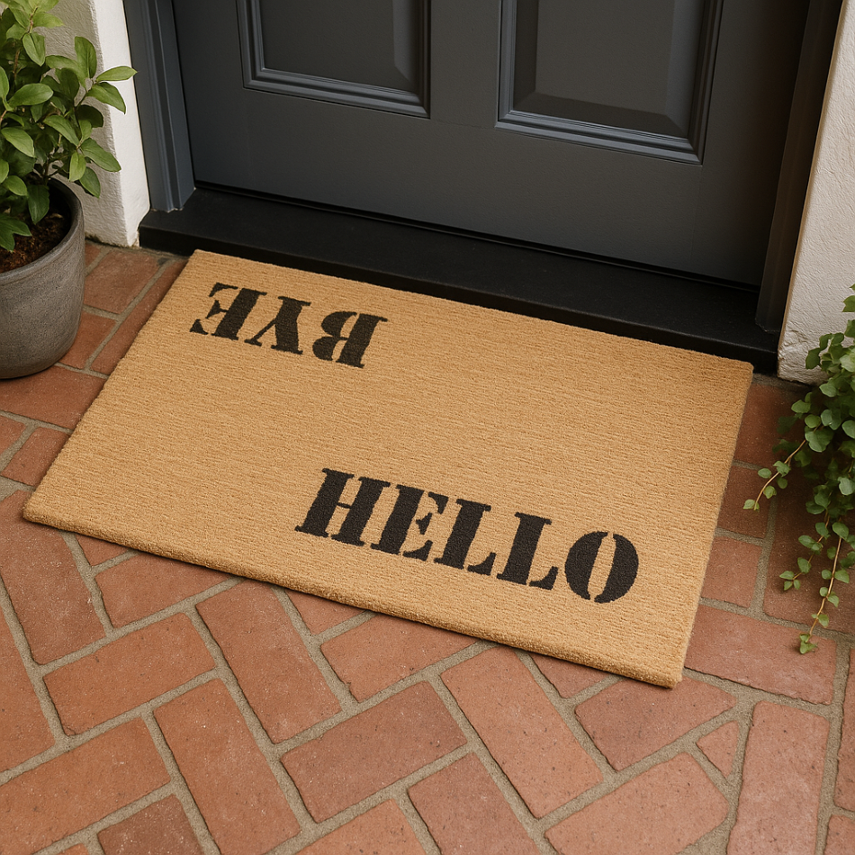 Hello Bye Entrance Mat - 17x27 in - Image 2