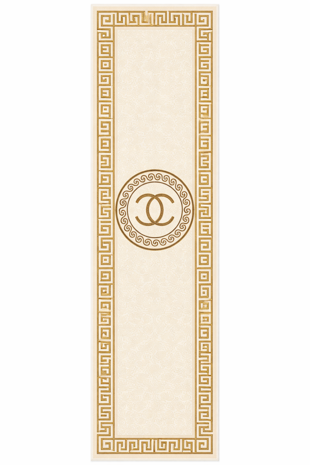 Meander Beige PGI Runner Rug 2.6x10 ft