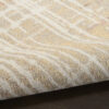 Nourison 9x12 (ft) Modern Abstract Beige/Peach Washable Rug - Image 4