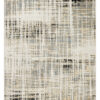 Nourison 9x12 (ft) Modern Abstract Ivory/Blue Washable Rug
