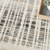 Nourison 9x12 (ft) Modern Abstract Ivory/Blue Washable Rug - Image 5