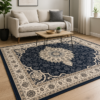 Pearl Navy PGI Rug 4x6 ft - Image 2