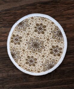 Floral Medallion Round Rug - 3.2x3.2 (ft)
