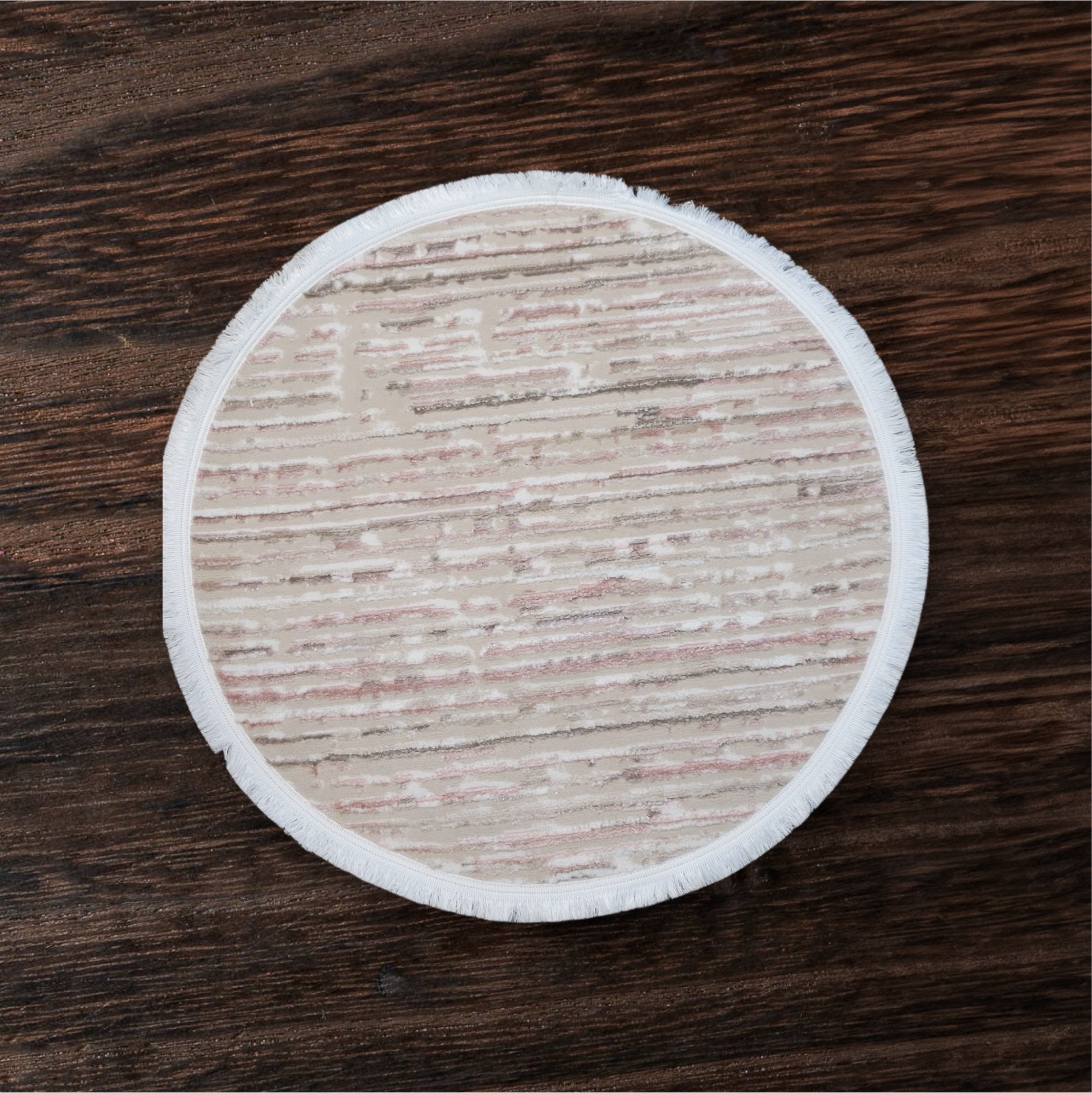 Linescape Round Rug - 3.2x3.2 (ft)