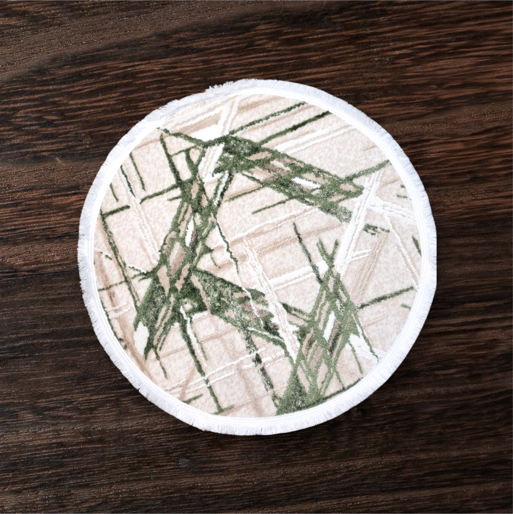 Forest Weave Round Rug - 3.2x3.2 (ft)