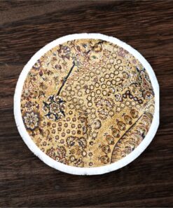 Golden Persian Round Rug - 3.2x3.2 (ft)