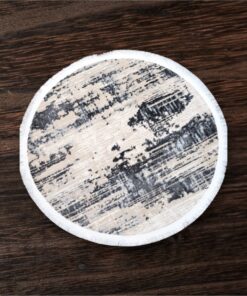 Urban Concrete Round Rug - 3.2x3.2 (ft)
