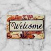 Rustic Leaf Welcome Entrance Mat - 17x27 in