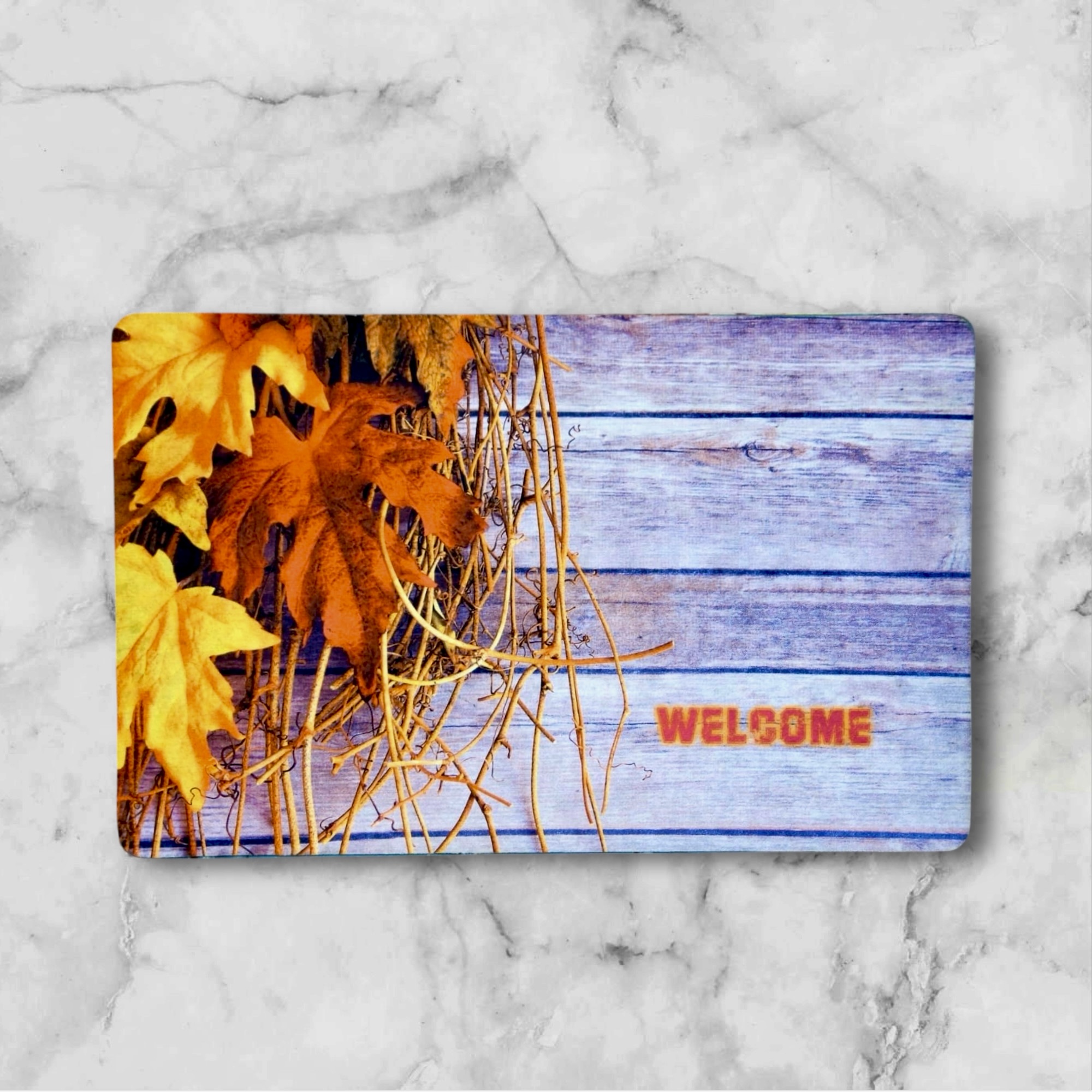 Autumn Welcome Entrance Mat - 17x27 in