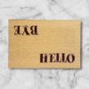 Hello Bye Entrance Mat - 17x27 in
