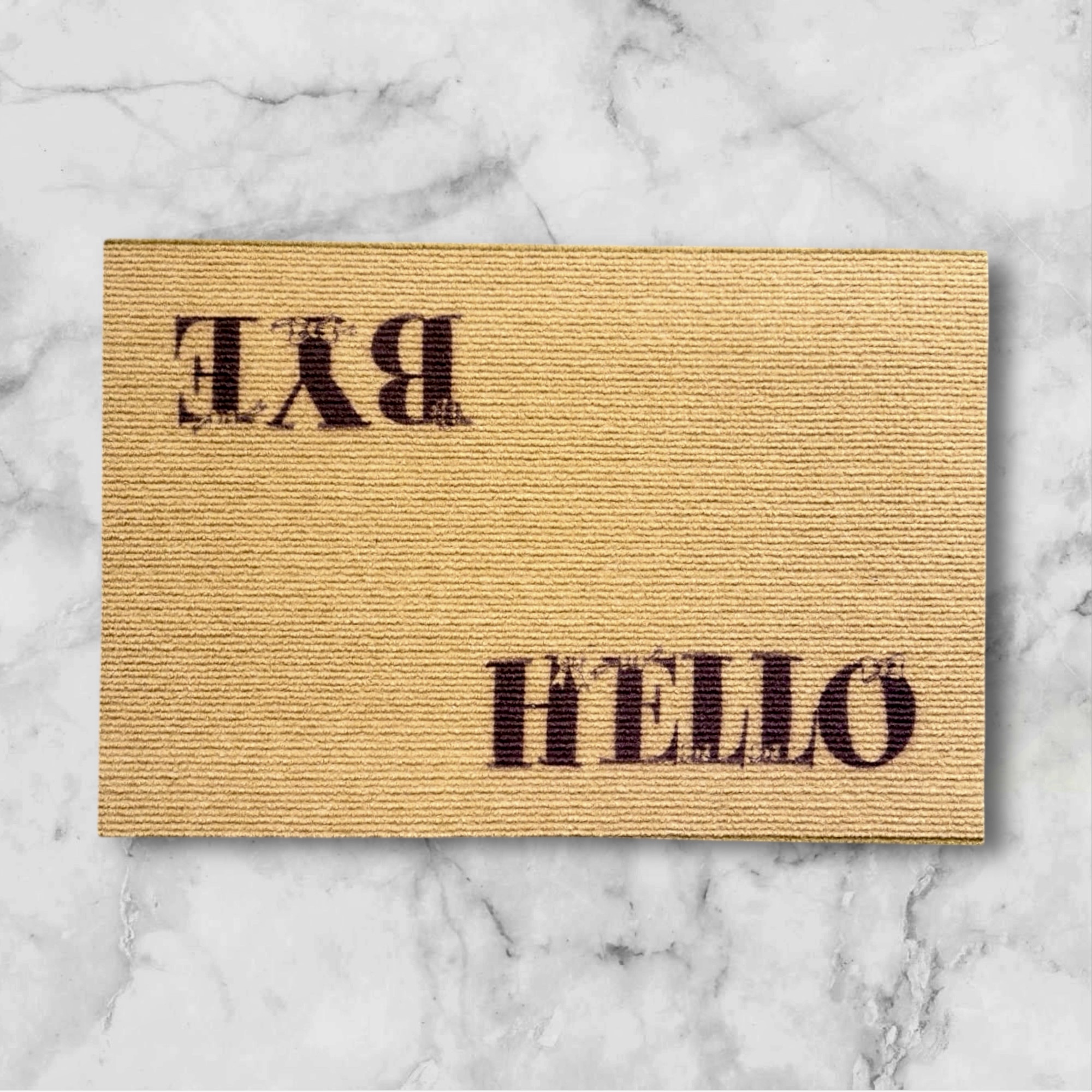 Hello Bye Entrance Mat - 17x27 in