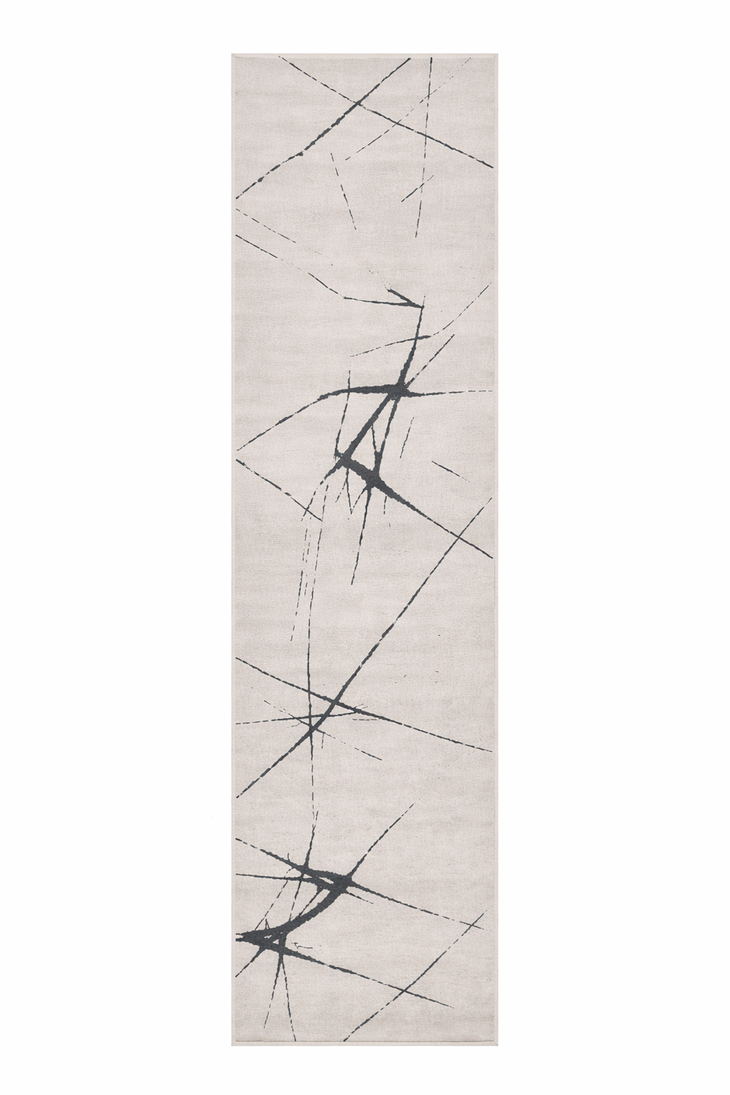 Rootline Gray PGI Runner Rug 2.6x10 ft
