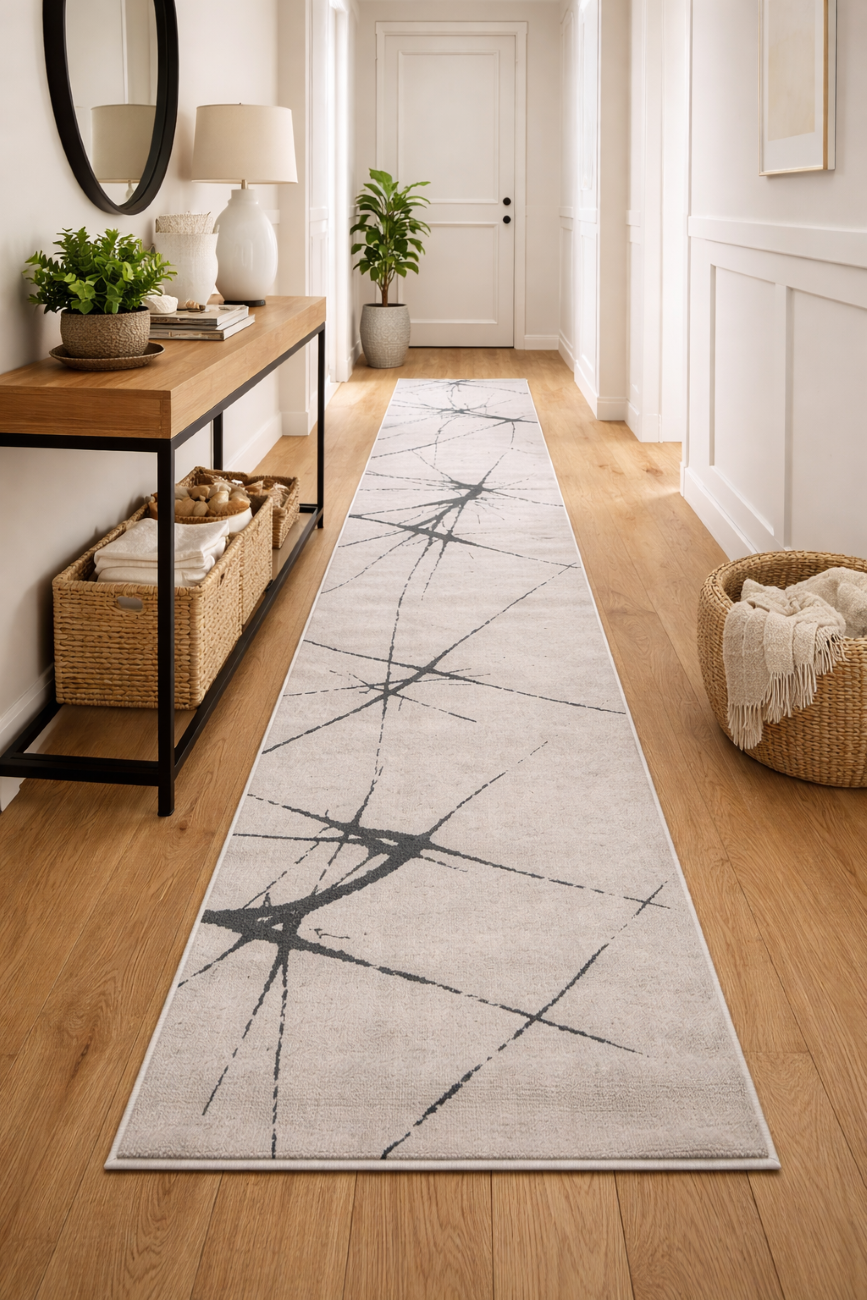 Rootline Gray PGI Runner Rug 2.6x10 ft - Image 5