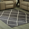 Signature Design by Ashley Stardo Black/Ivory Rug - 5x7.2 (ft) - Image 3