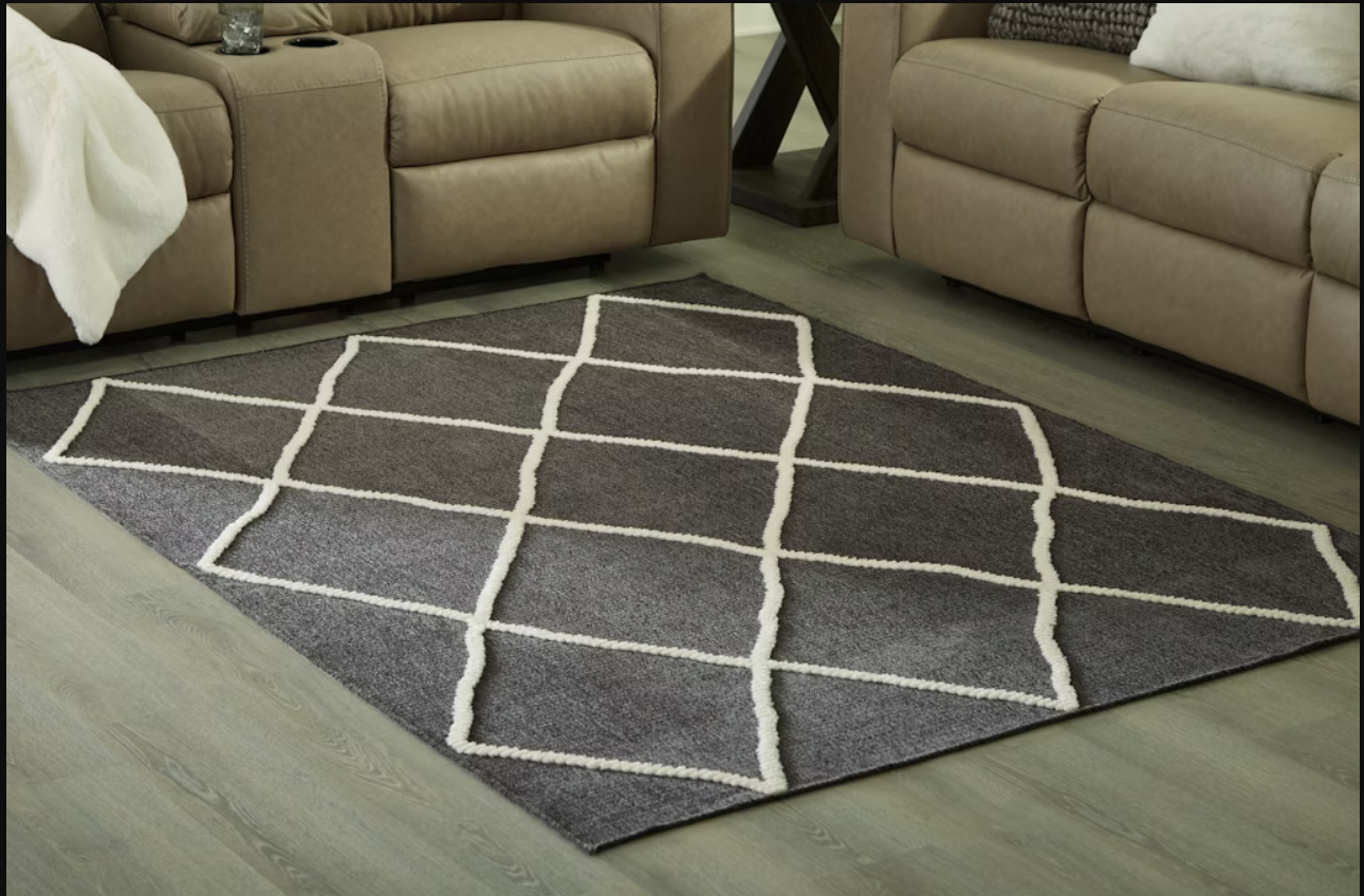 Signature Design by Ashley Stardo Black/Ivory Rug - 5x7.2 (ft) - Image 3