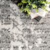 Smoky 9x12 (ft) Loomed Polypropylene Gray Abstract Area rug - Image 3